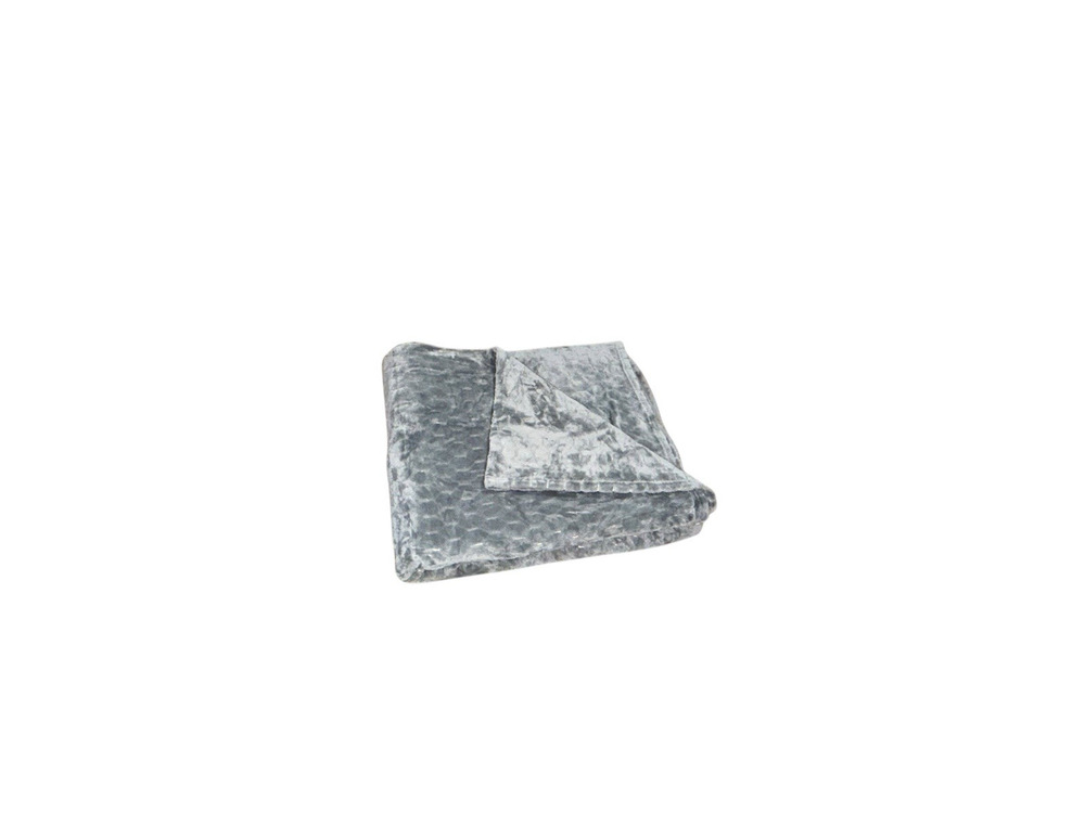Diamond Fleece Throw Blanket Solid Gray Quilted Stitching Accent Bedding 108x92